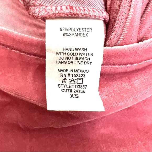 Fashion Nova Pink Velvet Wrap Maxi Dress Size XS - Picture 6 of 6